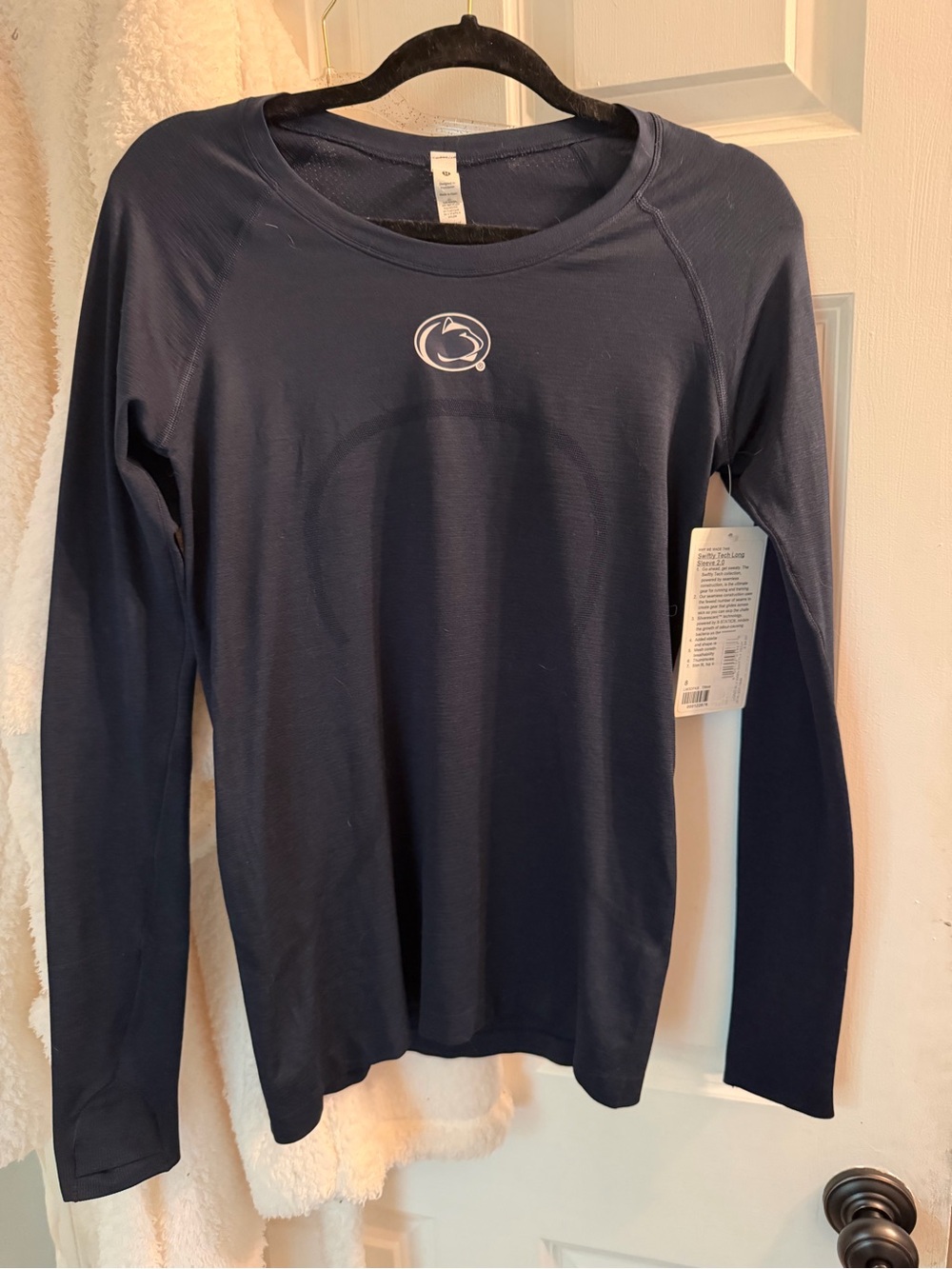 lululemon Penn state Navy Long-Sleeve swiftly top